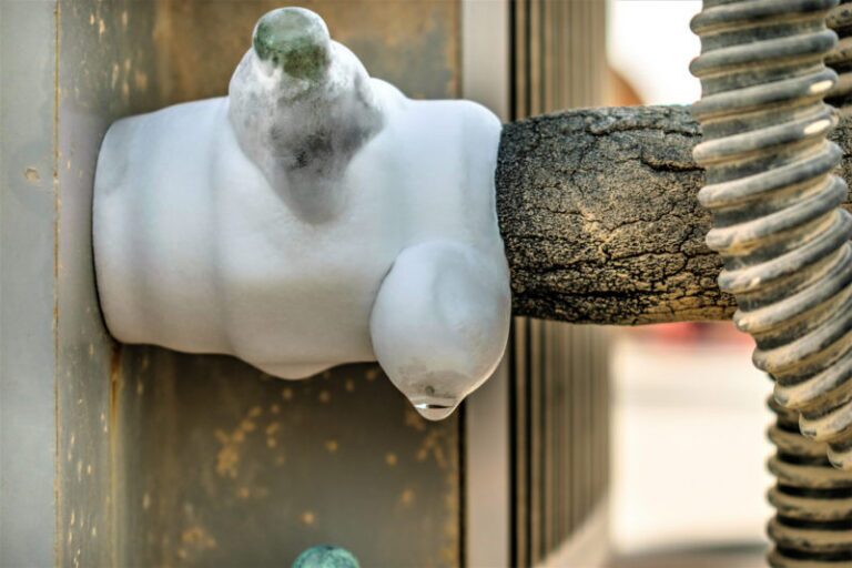 Ice on air conditioner