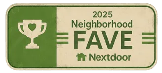 NEXTDOOR 2025 Neigborhood FAVE Award