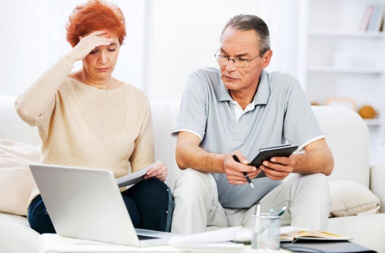 couple stressed about bills