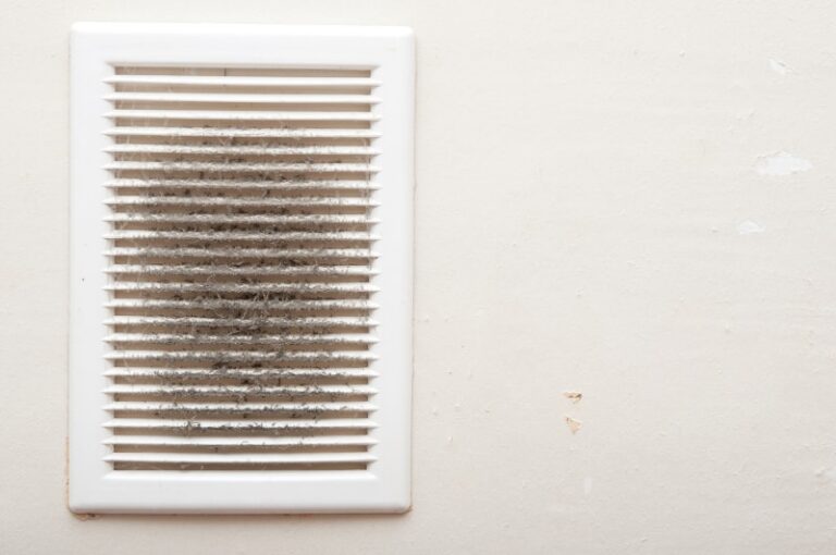 Dirty vent contributes to poor indoor air